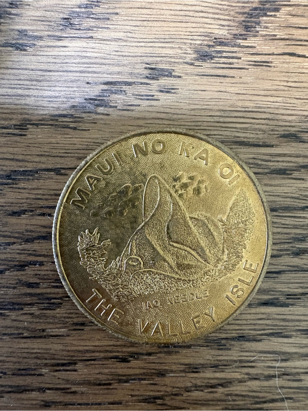 Gold Souvenir Coin - Maui The Valley Isle